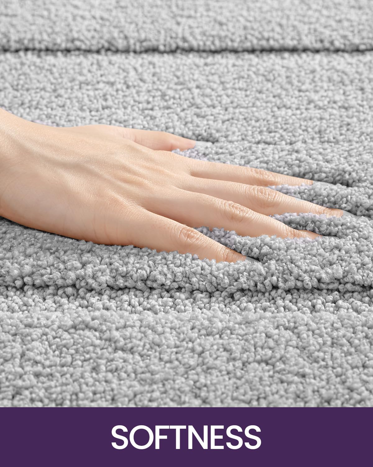 Dexi Bathroom Rug Mat, Ultra Absorbent Soft Bath Rug, Washable Non-Slip Bath Mat For Bathroom Floor, Tub, Shower Room, 36''X24''